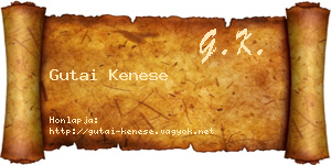 Gutai Kenese névjegykártya